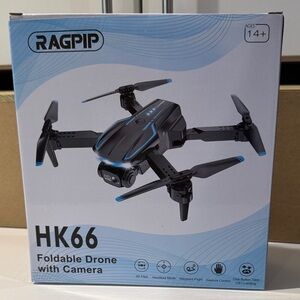 HK66 Foldable Drone with Camera - Black and Blue